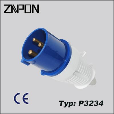 China ZNPON 32A 240V 2P+E Industrial Male And Female Industrial Plug And Socket for sale