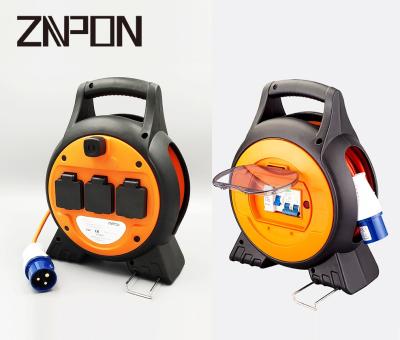 China Consumer Electronics ZNPON MPR-U15M 3 Way UK Extension Cable Reel With Air Switches for sale