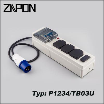 China ABS/PA6 P1234/TB03U Double USB prots 3 sockets network power supply unit 15 m cable for sale