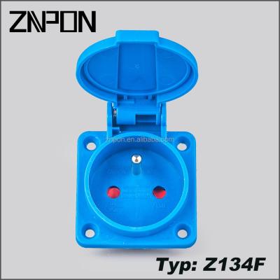 China IP54 industrial schuko socket with BG certificate Z134F for sale