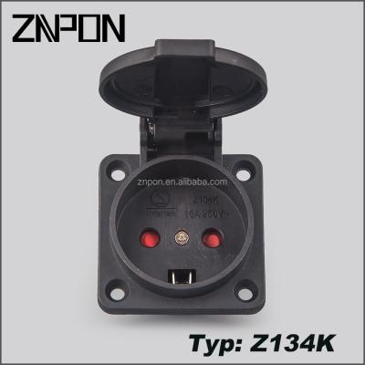 China Industrial IP54 schuko socket with S certificate Z134K for sale