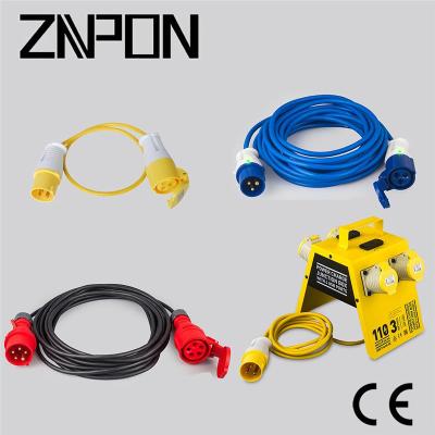 China Industrial Equipment 1.5M H05VV-F 3*2.5 2P+E 240V Power Supply Extension Cord for sale