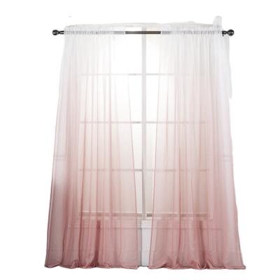 China Fancy Soft Voile Blackout Door Window Balcony Printing Sheer Curtain Panel for sale