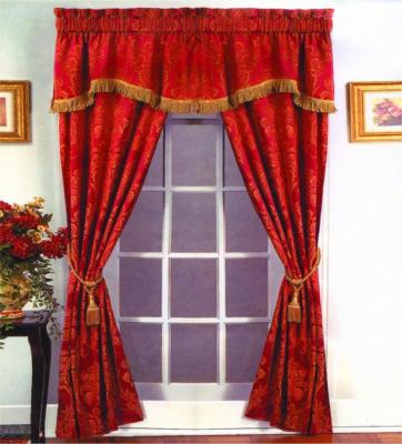 China 100%Polyester JACQUARD factory cheap jacquard curtain design luxury living room curtains for sale