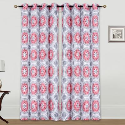 China Other Pattern Grommet Blackout Delicate Printing Window Curtains For Living Room for sale