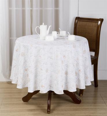 China Delicate Design Modern Wholesale Printed Custom Decoration Round Tablecloth For Kitchen for sale