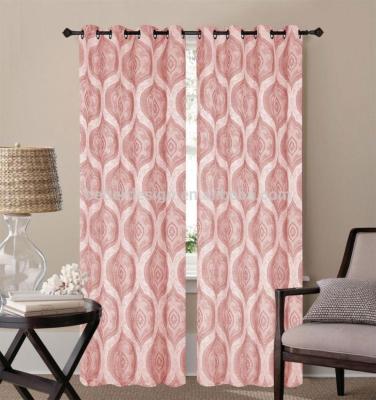 China 1PC DAMASK WINDOW CURTAIN WITH 8 1PC GRIPS LATSET DESIGN CHEAP PRICE WINDOW CURTAIN ELEGANT WINDOW CURTAIN for sale