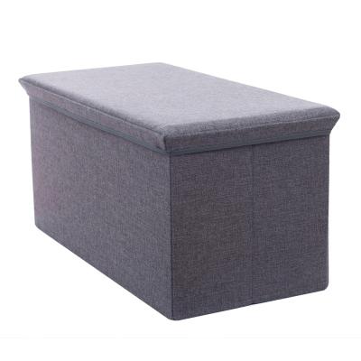 China Hot Sales Collapsible Stool Bailey Storage Stool Folding Canvas Bench With Soft Cover for sale