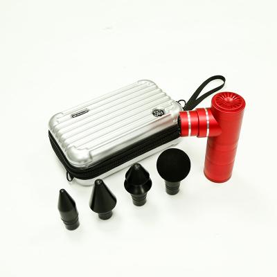 China Body Tissue Deep Adjustable Pocket Mini Electric Muscle Massager Gun With Case for sale