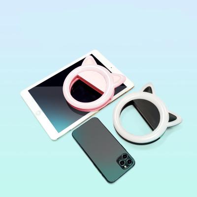 China Custom Logo Mini 6 Inch Selfie Ring Light Rechargeable Phone Ringlight for sale