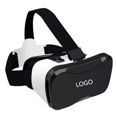 China 2020 OEM LOGO VR Watching Movie 3D 5 Plus VR Helmet 3D Glasses Case With Remote For iPhone Android Smartphones for sale