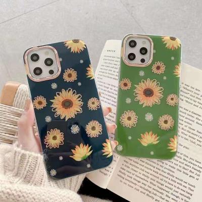 China Flower Pattern Silicon IMD TPU Case For Samsung A02s Cell Phone Case for sale