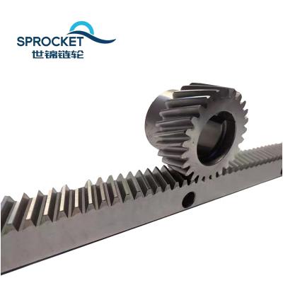 China Helical M2.5 Hotels And Straight Rack Cnc Module 1.5 Ml 1.25 Tooth Rack Gear Linear Rail Helical With Helical Rack And Pinion for sale