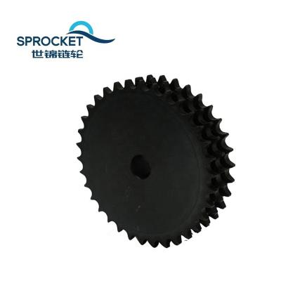 China Used in various industries blacken processing harden C45 tooth roller steel chain big sprocket for sale