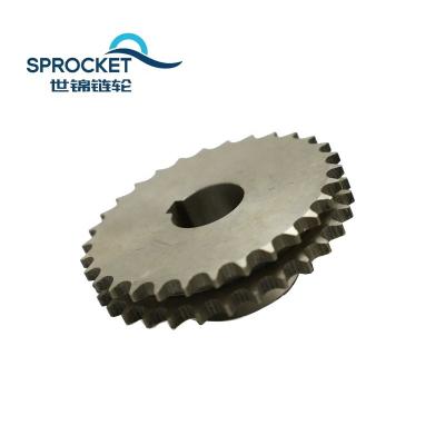 China Food Machinery Small Double Large Diameter Non-Standard Maker Chain Sprocket for sale