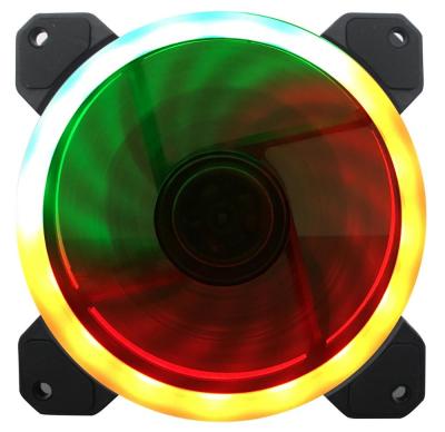 China 12v rgb light water cooling fan for colorful control system 120mm fan for sale