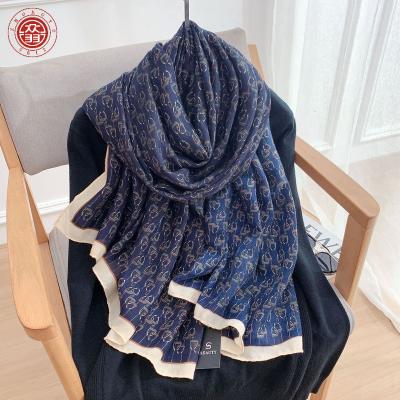 China Zhong Yu Women's Cotton Scarf European Style Four Seasons New Decorative Long Linen Shawls And American for sale