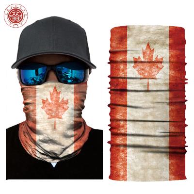 China 100% Cotton Breathable Bike American Flag Camouflage Zhong Yu Reflective Bandana for sale