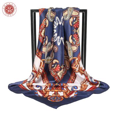 China Hot Selling Parasol Decoration Manufacture Wholesale Custom Design Luxury Brand Printed Silk Designer Hijabs Scarves Ladies Silk Chiffon Stoles for sale