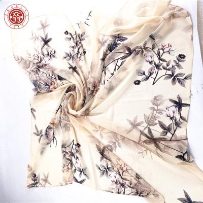 China Factory Price High Quality Zhong Yu Wholesale Chiffon Square Scarf Hijab Silk Printed Hijab Used For Muslim Women New Design for sale