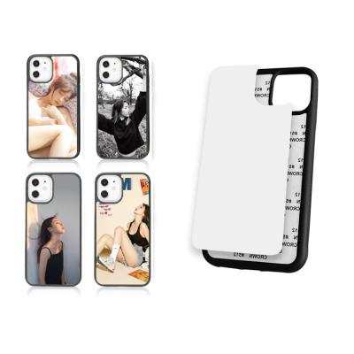 China Anti-fall high quality factory printing image sublimation aluminum custom customize phone case tpu PC cover for iPhone12 Pro Max case for sale