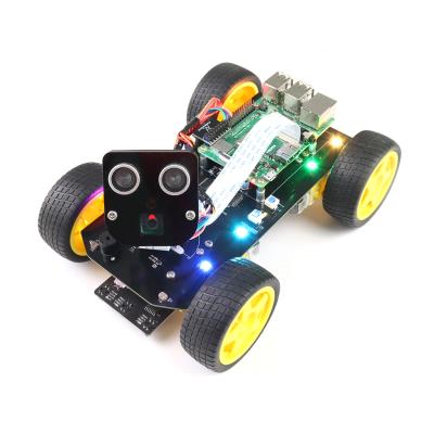 China Education Freenove 4WD Smart Car Kit For Raspberry Pi 4 B 3 B+ B A+ Face Tracking Line Obstacle Pathing Light Discovery Avoidance for sale