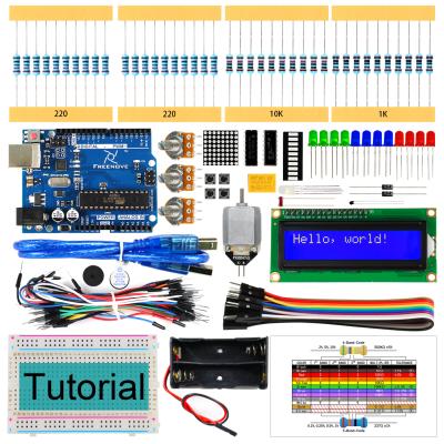 China Super Education Freenove Starter Kit for Arduino UNO R3 139-Page Detailed 158 Instruction Points 25 Projects Solderless Breadboard for sale