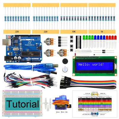 China Education Freenove LCD Starter Kit 1602 for Arduino UNO R3 118-Page Detailed 153 Instruction Points 23 Projects Solderless Breadboard for sale