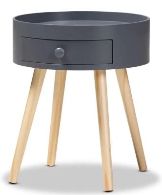 China Modern Factory supply Superior High Quality Customized Color Round Coffee Table with Drawer MDF painting cute mini coffee table for sale