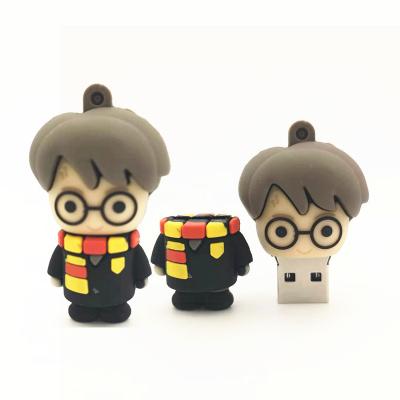 China Silicone Cartoon Boy Usb Flash Drve 2.0 Cle Memory Sticks 4GB 8GB 16GB 32GB 64GB 128GB U Disk Music Car Gift Pendrive for sale