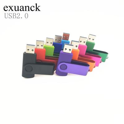 China Plastic USB Flash Card 64gb USB Flash Stick 32GB 16GB 8GB 4GB Pen Drive 2.0 Spin Drive Pen Spin Drive USB Logo OEM Orders for sale