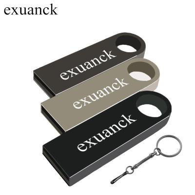 China Exuanck Metal Black Buckle Metal USB Pen Drive 64GB 32GB 16GB Instant Waterproof Pen Drive 8GB 4GB U Disk Instrument Gift for sale