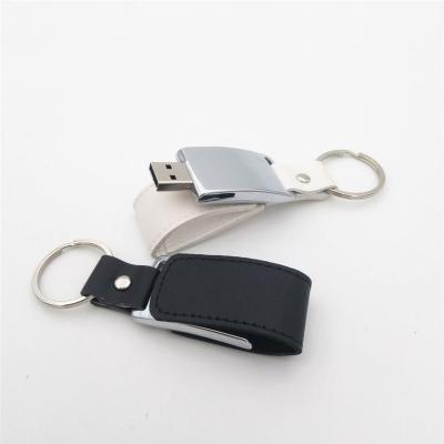 China High Quality USB Pendrive 4GB 8GB 16GB 32GB Exuanck Metal Usb 2.0 Memory Stick Memory Stick Leather Key Chain Drive Flash CPU for sale