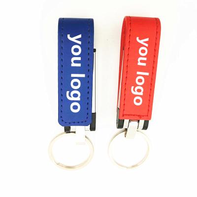 China Custom Leather Exuanck Logo Keychain USB 2.0 Memory Stick Flash Drive 4GB 8GB 16GB 32GB Instrument Pen Teeth for sale