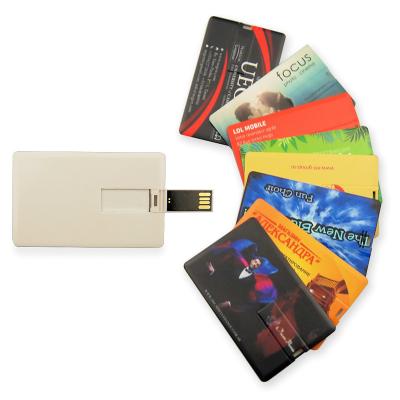 China Free Logo Usb 2.0 Business Card Plastic Customized USB Pen Drive 4GB 8GB 16GB 32GB Plastic Memory U Flash Stick for sale