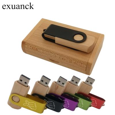 China Custom Wooden Logo Wooden USB 2.0 Instant Pen Drive 4GB 64GB 16GB Memory U Stick 32GB Usb Pendrive Photography Wedding Gifts for sale