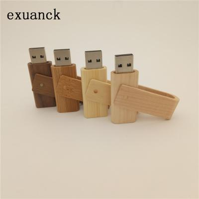 China Custom Wooden Logo Wooden USB 2.0 Pen Drive 4GB 16GB 32GB 64GB Memorystick for sale