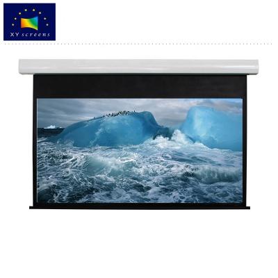 China XYSCREENs EC1 Series 80-170inch Smart Projector Electric Smart Tab-stretched Electric Screen for Home Theater and Meeting Room for sale