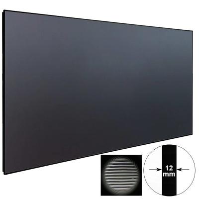 China View 100 Inch 16:9 Make Up Edge Fixed Frame UST Zero Ambient Light Rejecting Projector Screen For Home Theater for sale