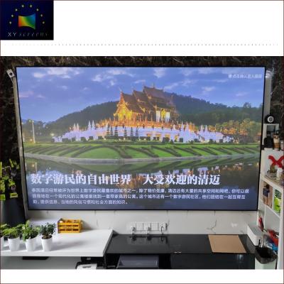 China View XYscreens 100inch Home Use Living Room Bedroom 4K UHD Short Throw Thin Frame Projection Screen With 12mm Aluminum Alloy Frame for sale