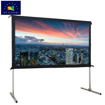 China OEM HD/4K Portable Outdoor Theater Factory Quick Folding Portable Front/Rear Projection Screen/Projector With Care Bag For Moving for sale