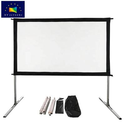 China Hot Selling Mobile Frame Manufacturer Outdoor Fast Foldable Portable Front / Rear Projection Screen For Durable Use for sale