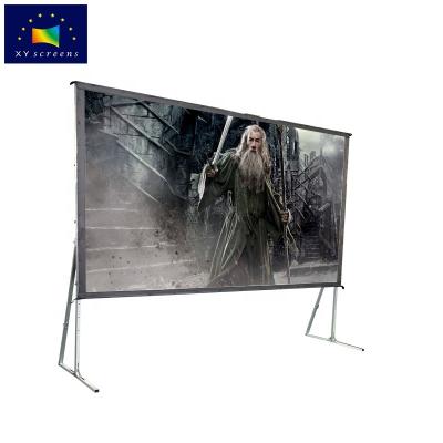 China XYSCREENS Front Rear Quick Fold Projector Frame Top Selling Screen for Outdoor Cieima for sale