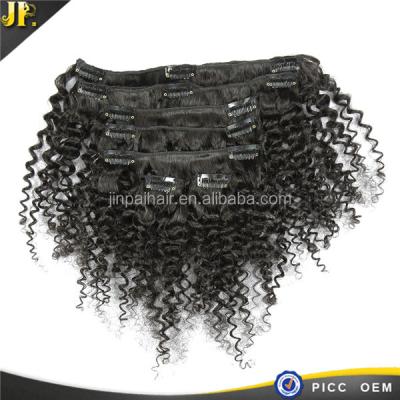 China JP Curly Best Selling Brazilian Human Virgin Ombre Curly Curly Clip In Hair Extensions for sale