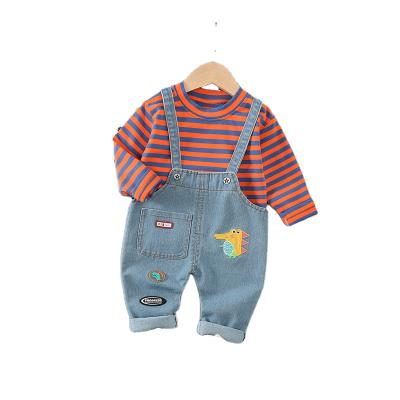 China Fashion Casual Toddler Boy Clothes Kids Clothing Sets Jeans Overalls Outfits Sets Kid Boy Clothes Sets for sale