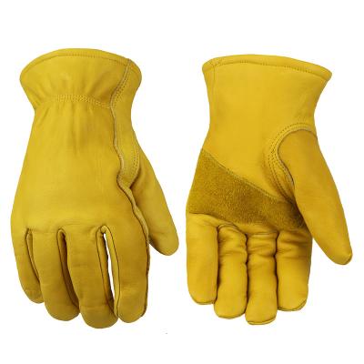 China Goods. Winter Work Leather Gloves Cold Weather With Fleece Lining Insulated Warm Working Glove for sale