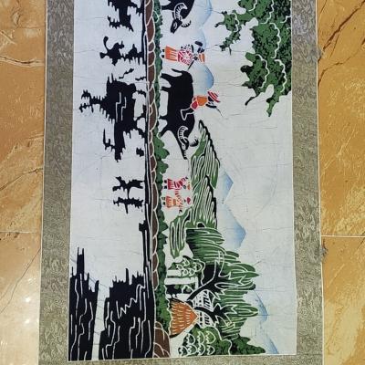 China Traditional interior wall plant material wax painting to hang in the wall for sale