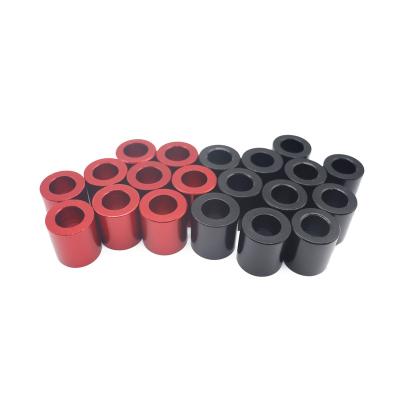 China Body decorate factory direct sale motorcycle finger rings. 12x22x21 aluminum alloy red bushing. Support customization for sale