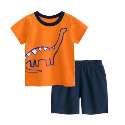 China Wholesale Formal Kids Summer Shorts Pant Set Cartoon Cotton T-shirt With Shorts Kids Summer Clothing for sale