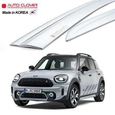 China Business / Luxury AUTOCLOVER For MINI Countryman Chrome Sun Visor Wind Door Sun Shades Rain Guard Deflector E006 for sale